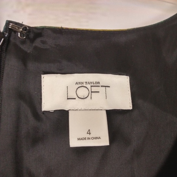 LOFT Watercolor Floral Print Sheath Dress 4 - Picture 2 of 5